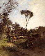 Lhermitte, Leon The Bleak Farm oil painting